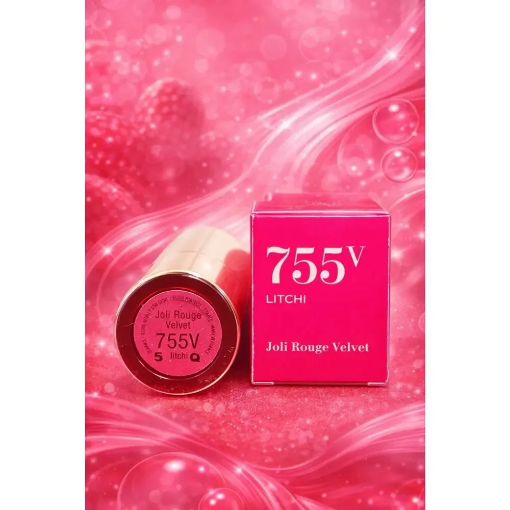 Clarins Joli Rouge Velvet 755V Litchi Matte Moisturizing Refillable Lipstick